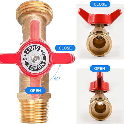 275-330 Gallon IBC Tote Water Tank Adapter 3/4" Brass Fittings Valve Connector