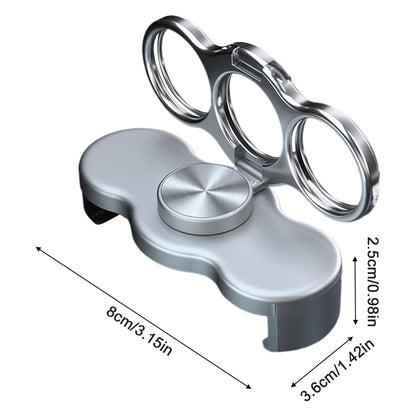 Double-Ring Three-Finger Back Clip Holder - 360° Rotating Mobile Grip