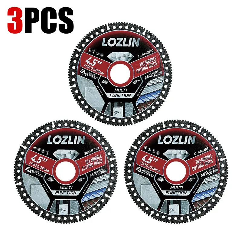 Diamond Blades 3PCS 4.5" Diamond Blade for Tile Cutting