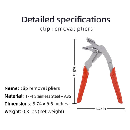 Snap Removal Plier - Heavy-Duty Non-Destructive Removal Tool for Door Panels, Trim Clips, Rivets, and Interior Panels