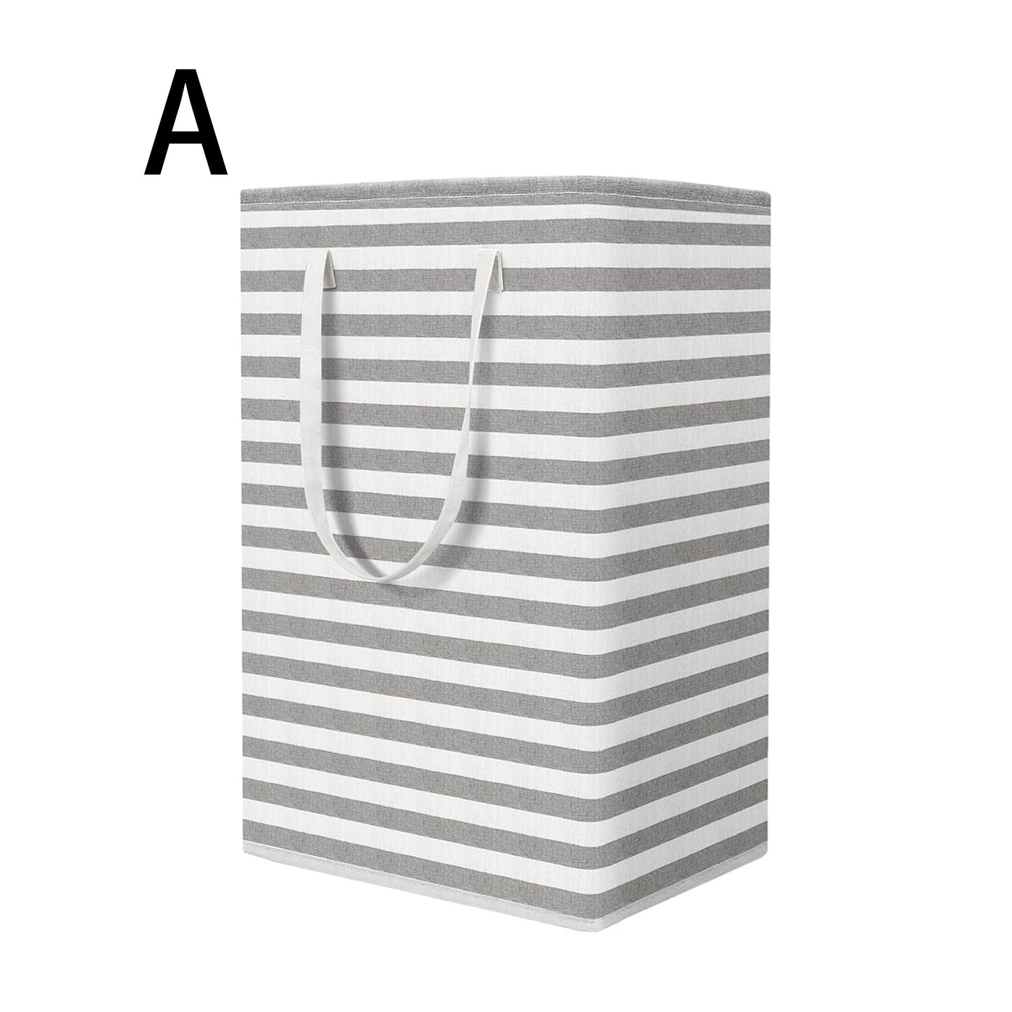 Collapsible Freestanding Laundry Basket with Easy Carry Handles for Bedroom, Dorm, Clothes, Towels