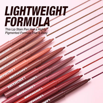 12-Color Matte Lip Liner Set