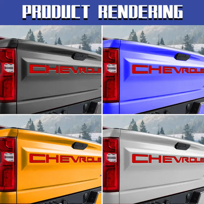 3D Raised Tailgate Lettering Inserts Decal
