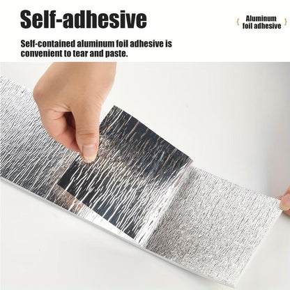 Self-adhesive vinyl skirting trim
