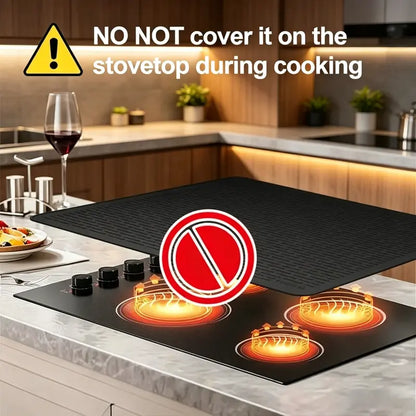 Heat-Resistant Silicone Stove Cover Mat & Utensils – Non-Slip Protector