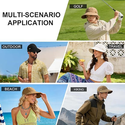 Stylish Wide-Brim Sun Hat – Unisex, Foldable, Adjustable, Quick-Drying