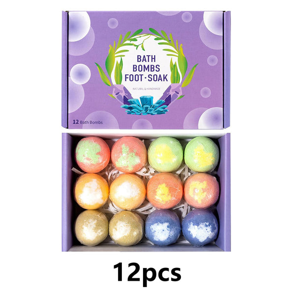 12 Pack Organic Natural Handmade Bath Bombs Birthday Gifts