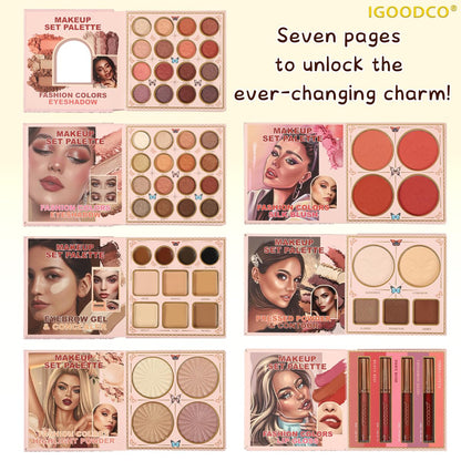 8-in-1 Book-Style Makeup Palette