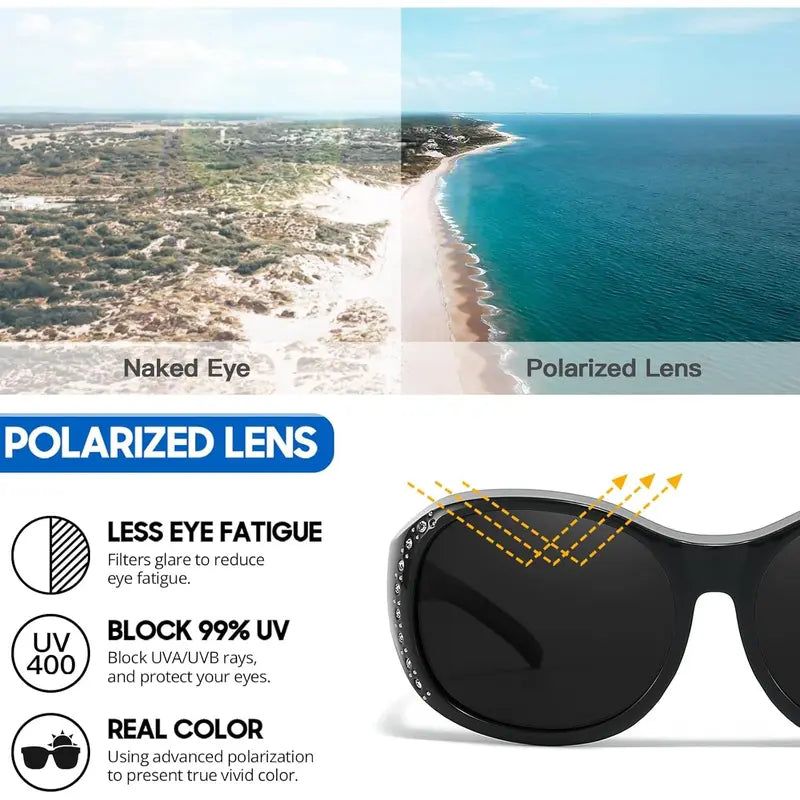 Women's Clip-on Polarized Sunglasses