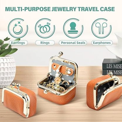 Genuine Leather Mini Jewelry Box
