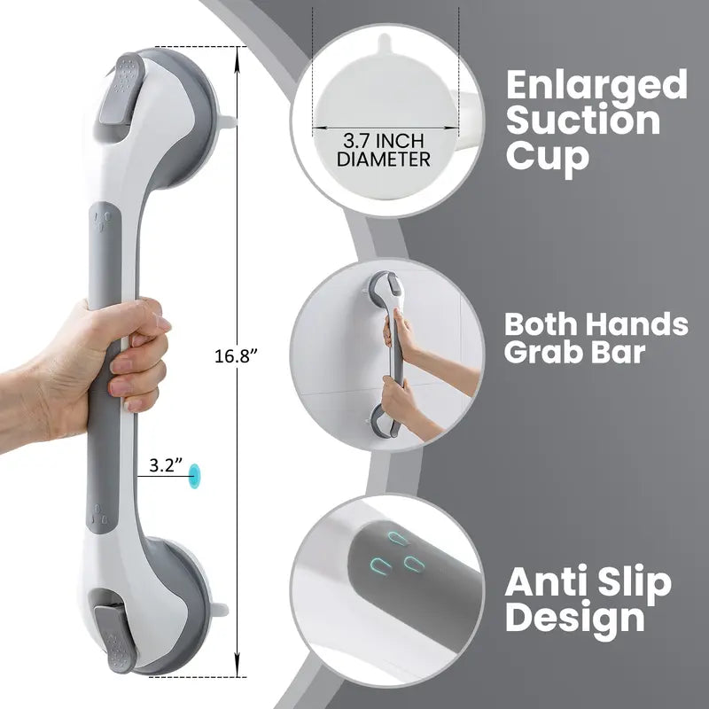 Detachable safety suction-cup grab bar