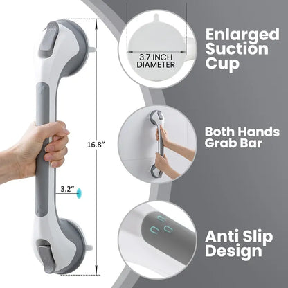 Detachable safety suction-cup grab bar