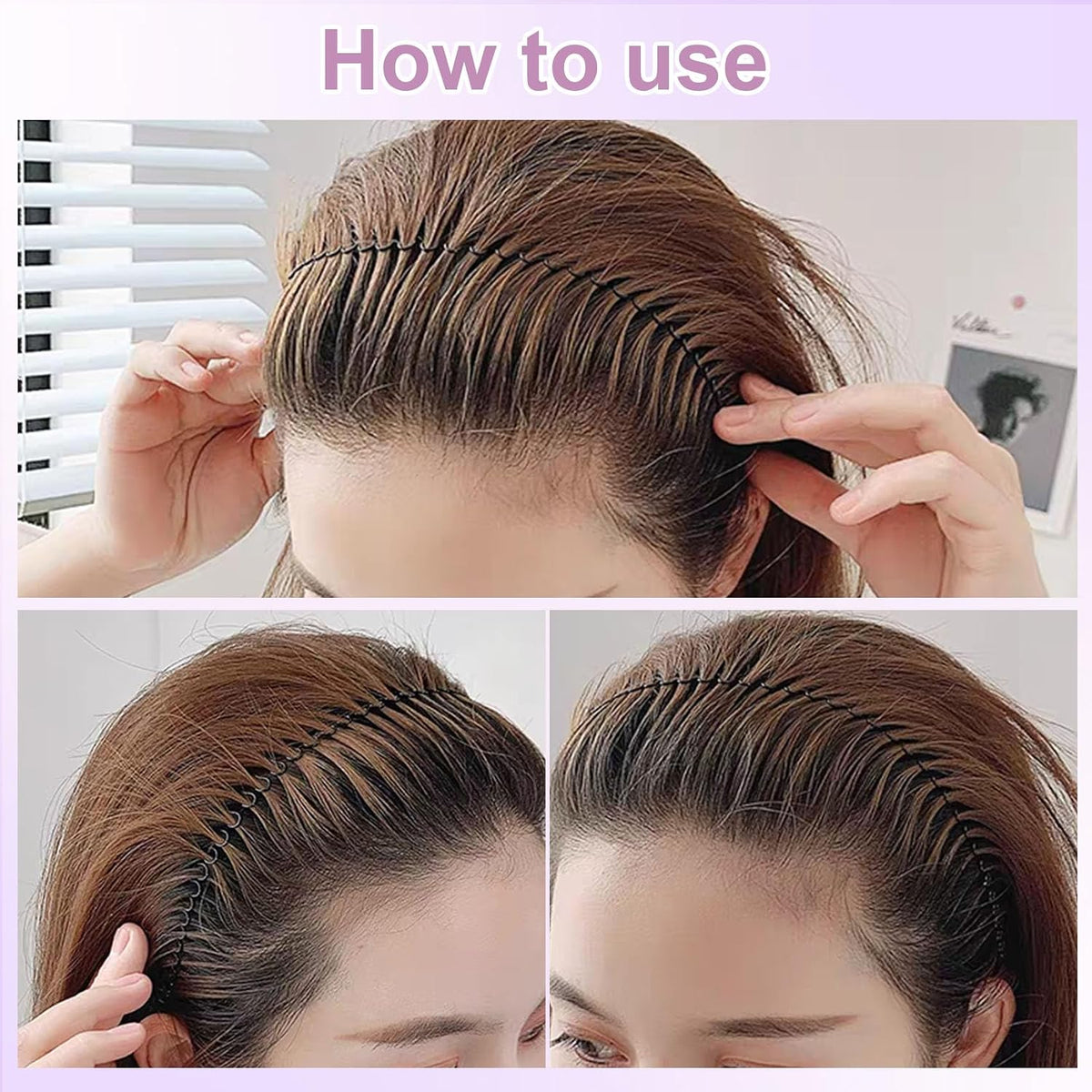 6PCS Hair Finishing Fixer Waver Comb
