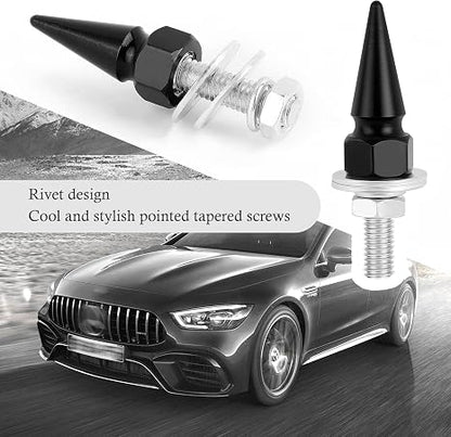 4 PCS Spikes License Plate Screws for Car