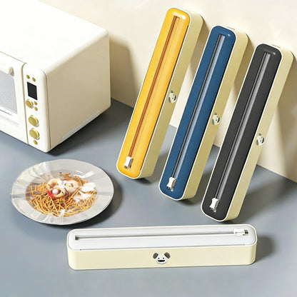 Bidirectional Cling Film Cutter Reusable Wrap Dispenser Kitchen Tool