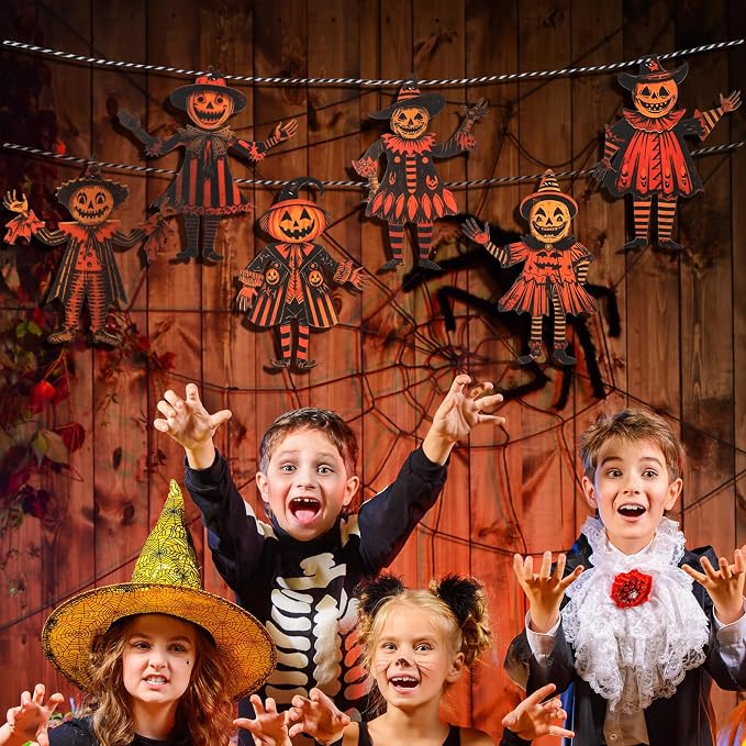 Vintage Halloween Decorations Wood Banner