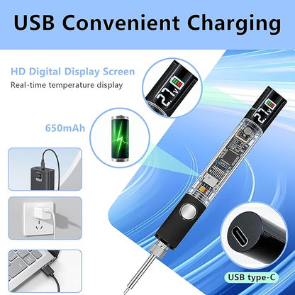 Portable Cordless Soldering Iron Cart Pen