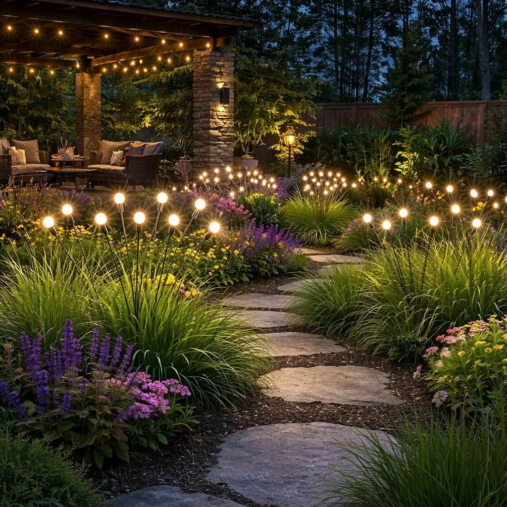 2PCS Outdoor Solar Firefly Lights