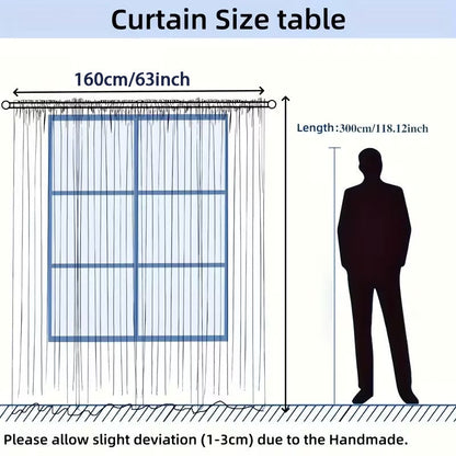 Elegant White Tulle Backdrop Curtain with Warm LED Lights for Wedding Ceremony & Reception, 63" x 118"