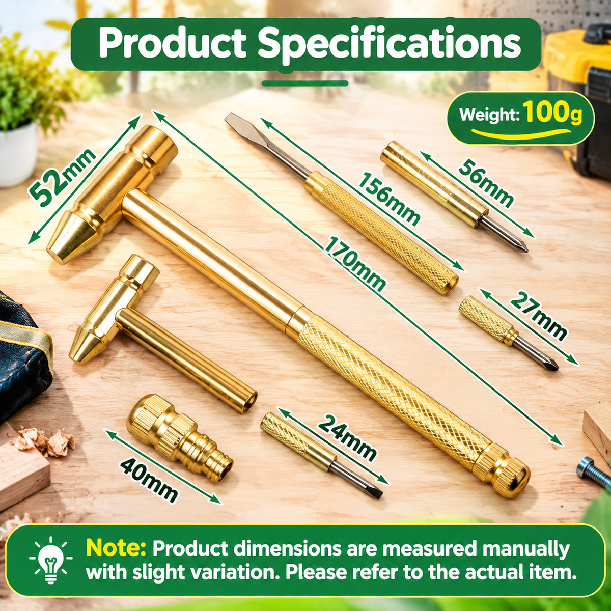 6-in-1 Mini Multifunctional Hammer and Screwdriver Hand Tool
