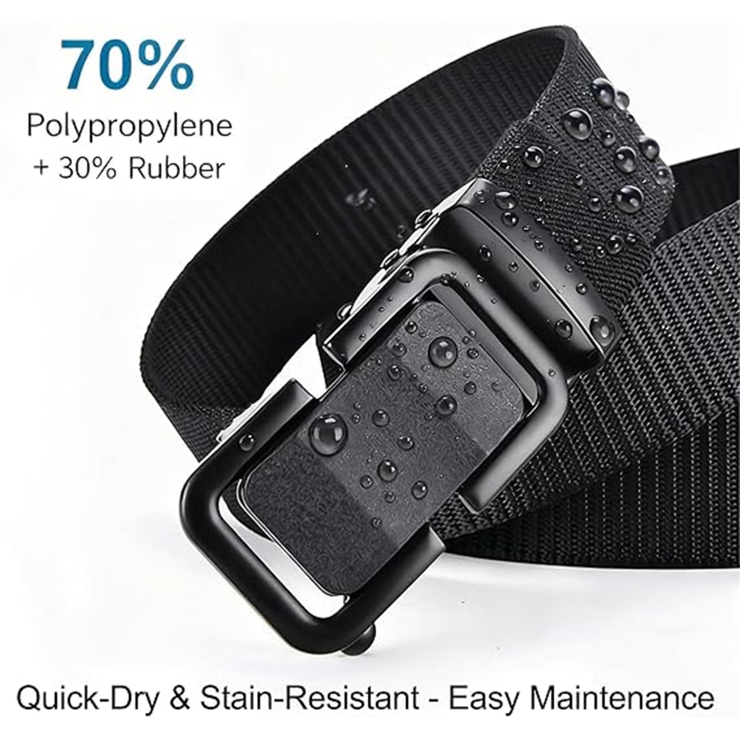 Men's Tactical Nylon Belt – Metal Buckle Ratchet Design