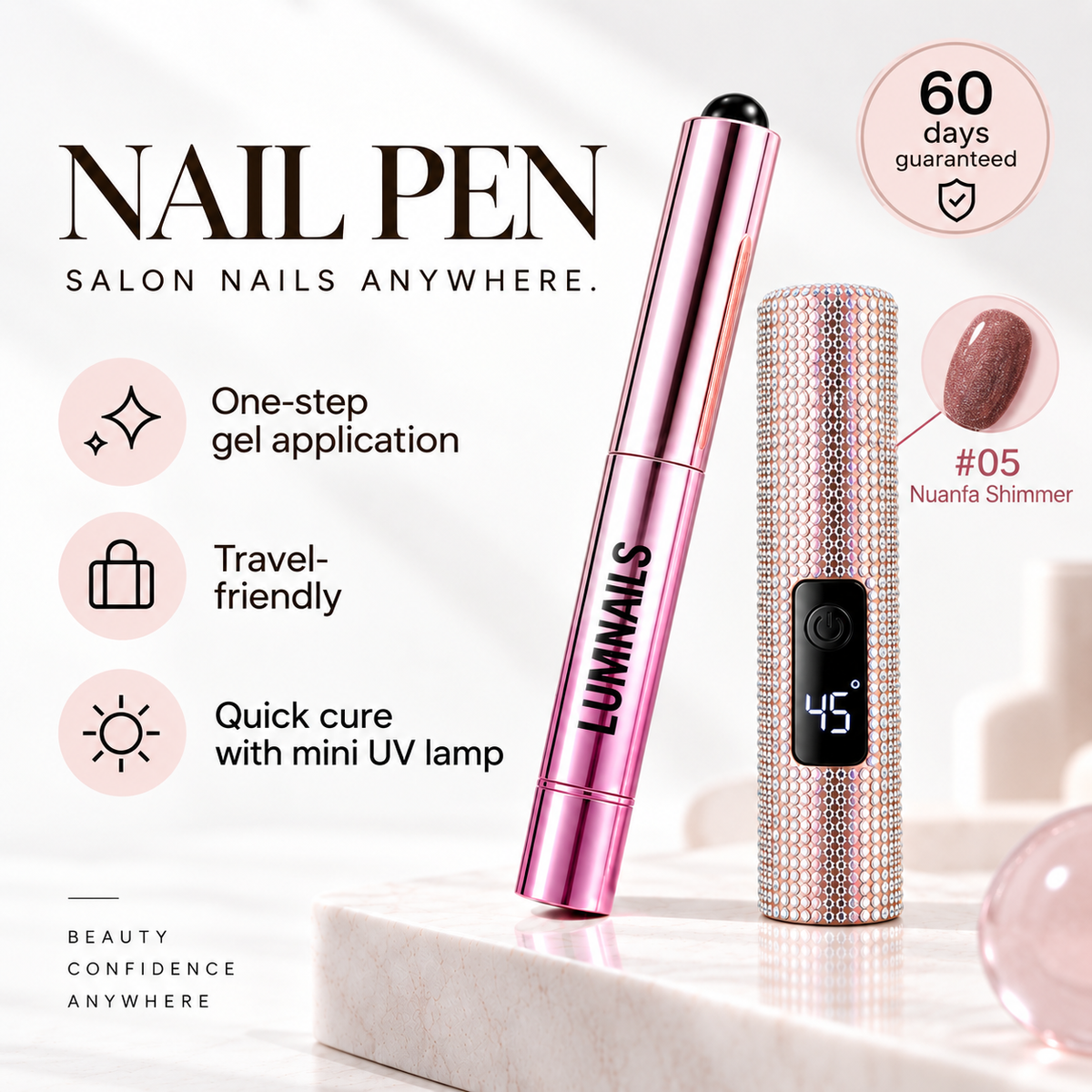 4PCS Portable Nail Pens Set