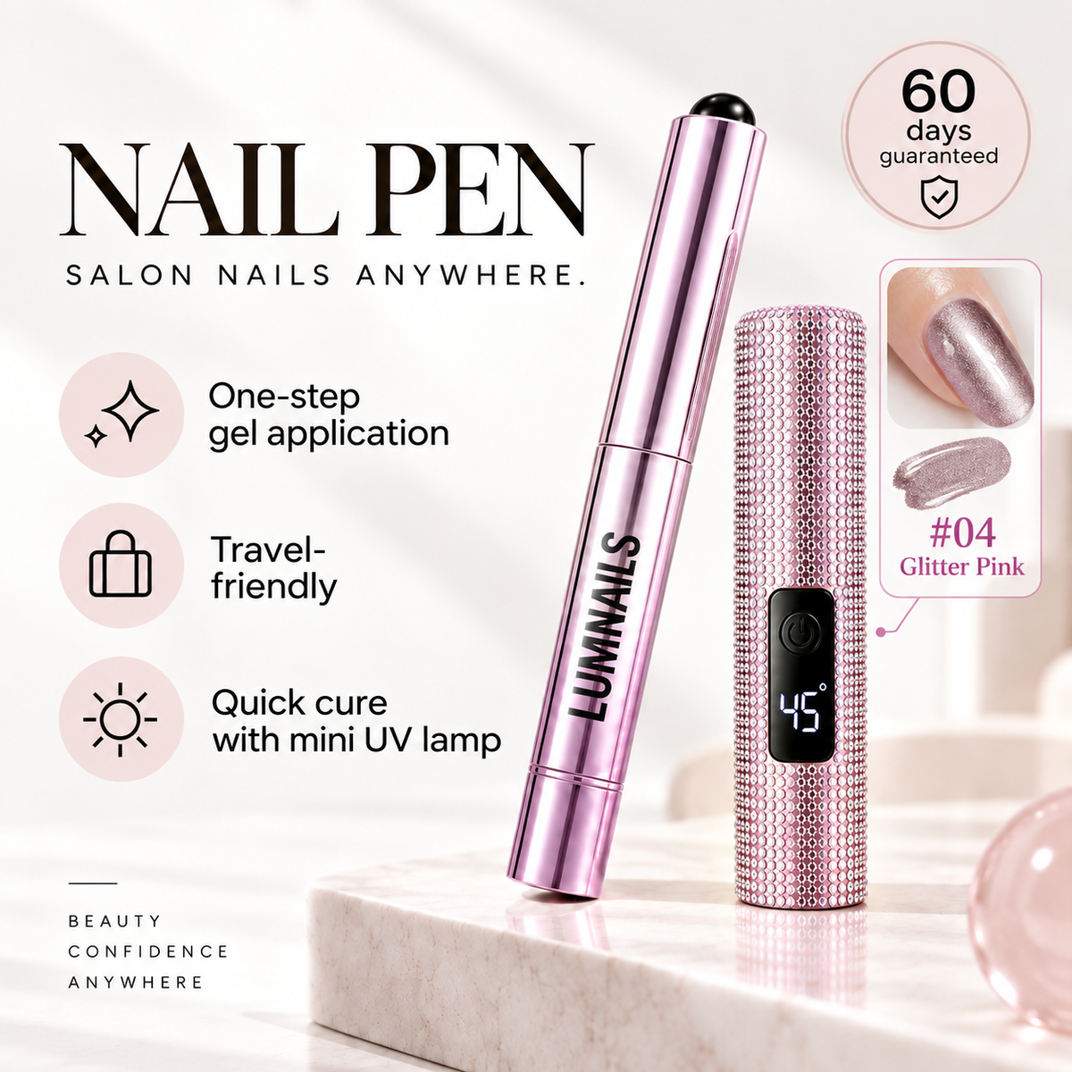 4PCS Portable Nail Pens Set