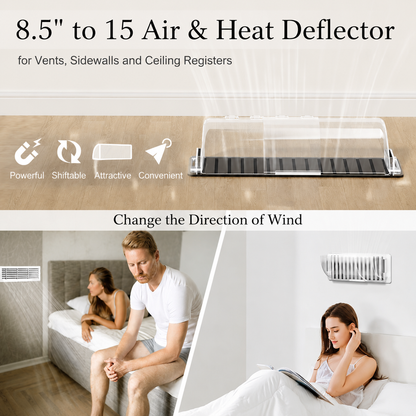 Adjustable Air Vent Deflectors Transparent