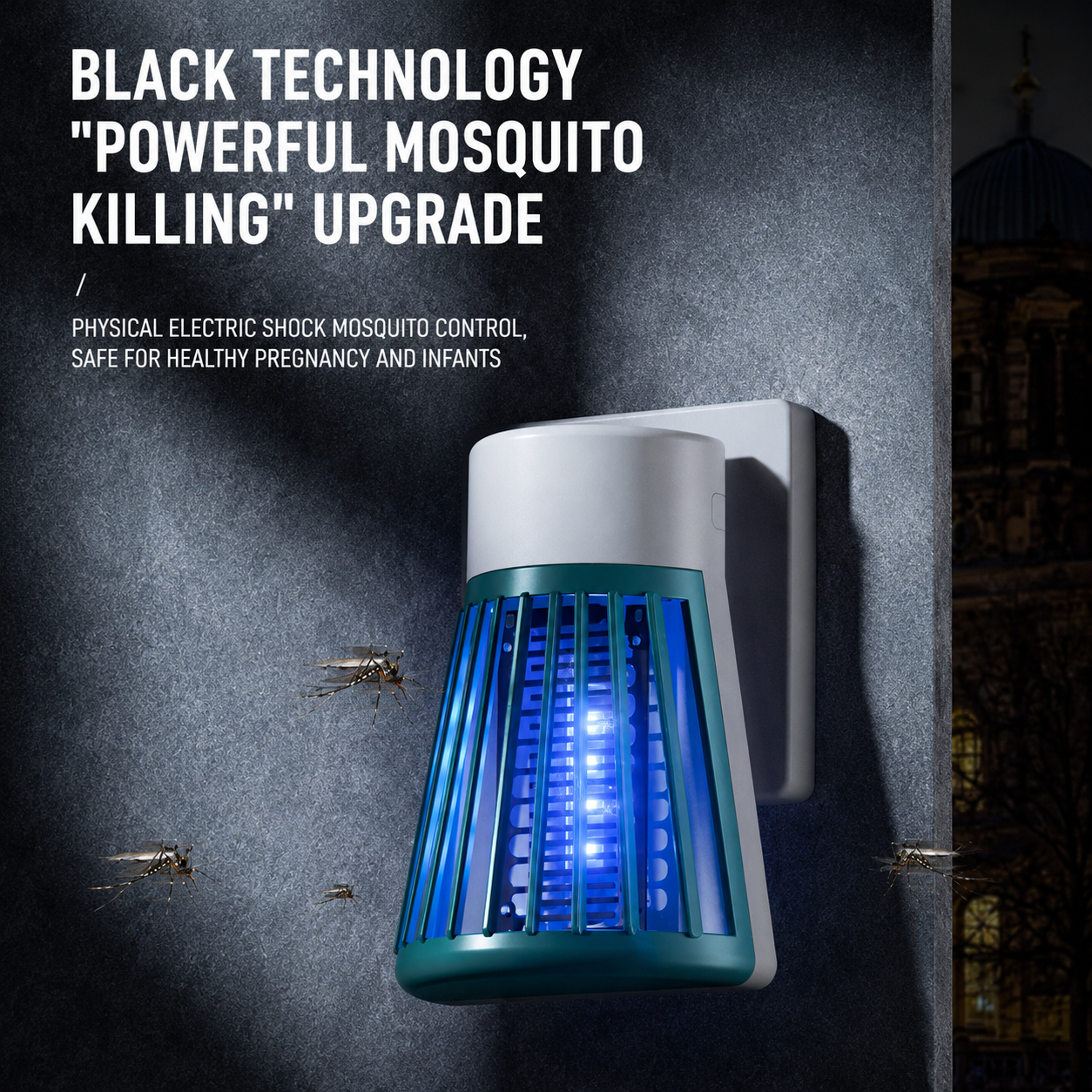 Hanging Rechargeable Mosquito Killer Lamp - Portable UV Insect Trap for Indoor/Outdoor