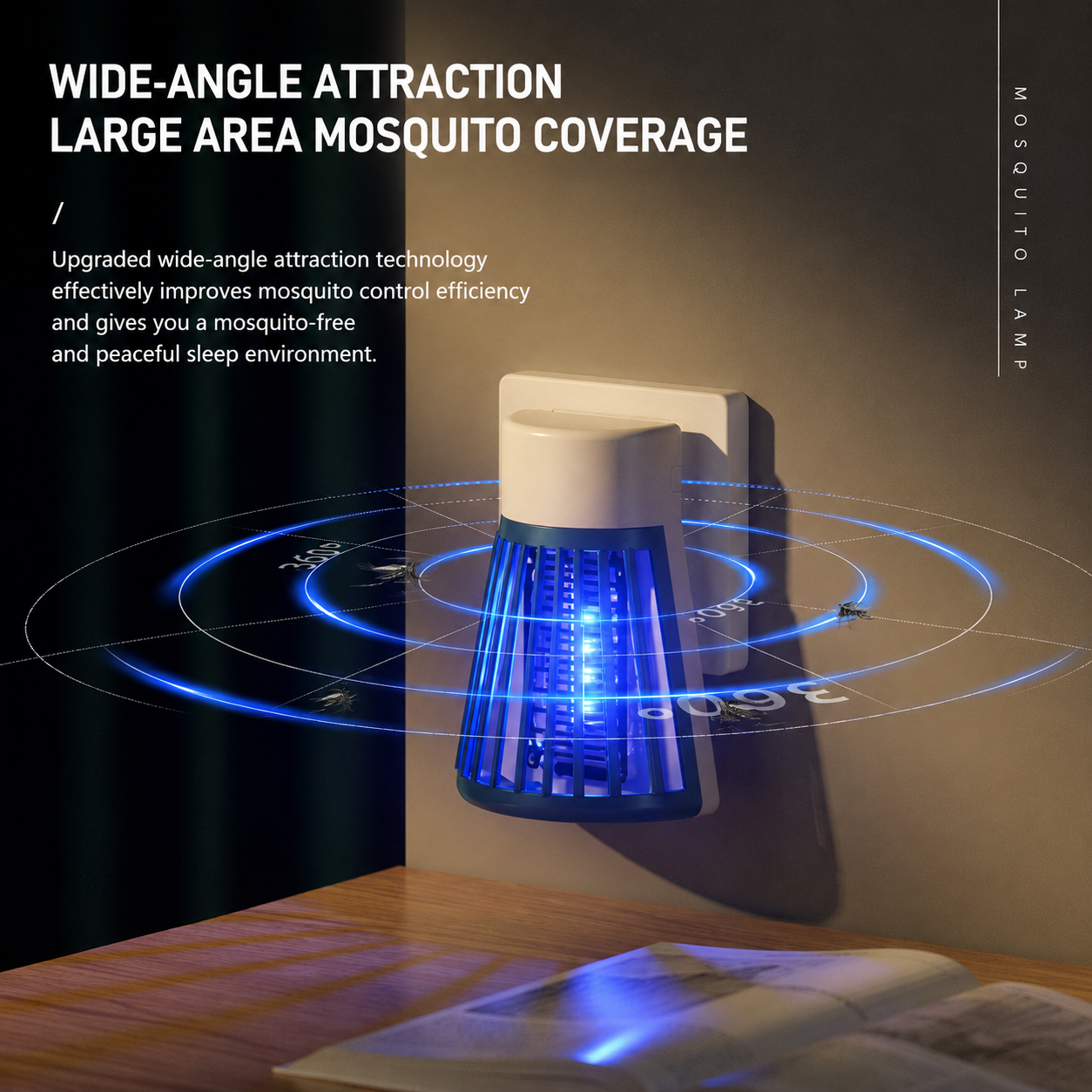 Hanging Rechargeable Mosquito Killer Lamp - Portable UV Insect Trap for Indoor/Outdoor
