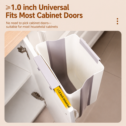 Wall-mounted trash can for home cabinets