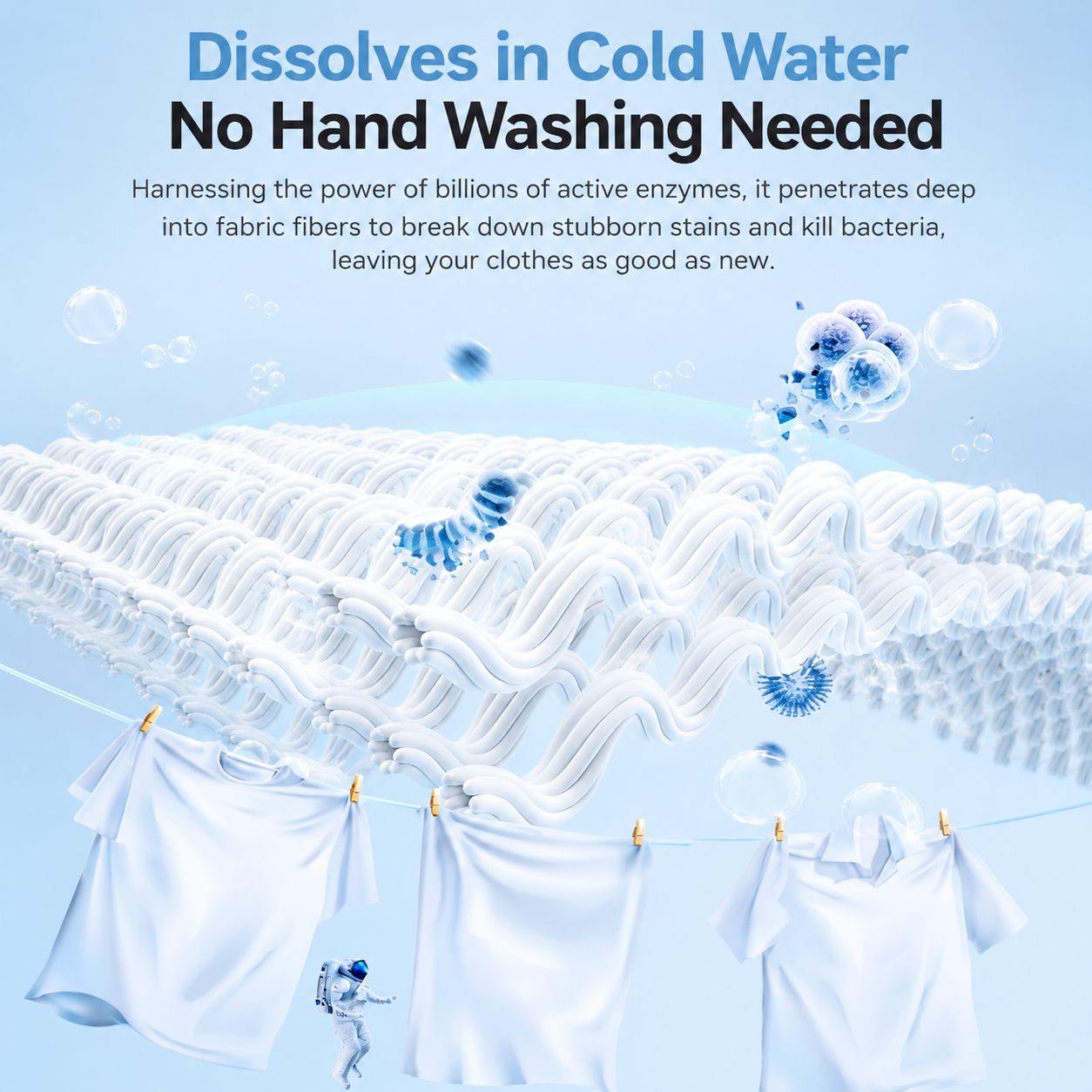 Bio-Enzyme Oxygen-Activated Bubble Laundry Powder