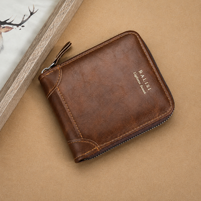 New Men's Vintage Short Wallet – High-Quality Business Wallet