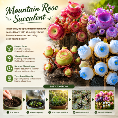 500 Seed-Mixed Colors Mountain Roses Seeds|Potted Flowers, Rar