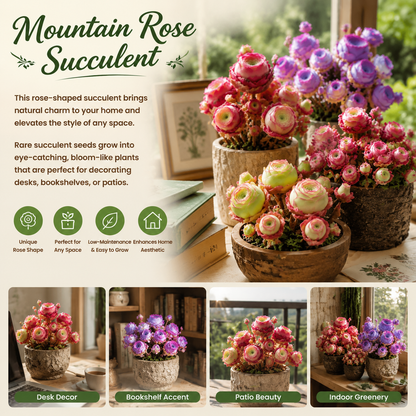 500 Seed-Mixed Colors Mountain Roses Seeds|Potted Flowers, Rar