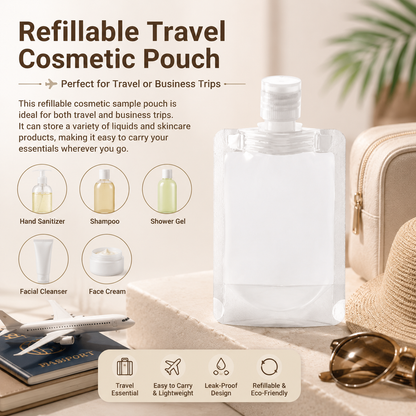 20PCS Leak Proof Travel Fluid Makeup Packing Bag