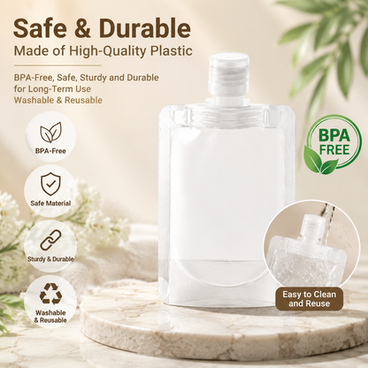 20PCS Leak Proof Travel Fluid Makeup Packing Bag