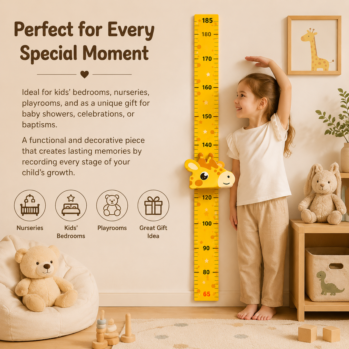 Children's 3D Magnetic Height Chart