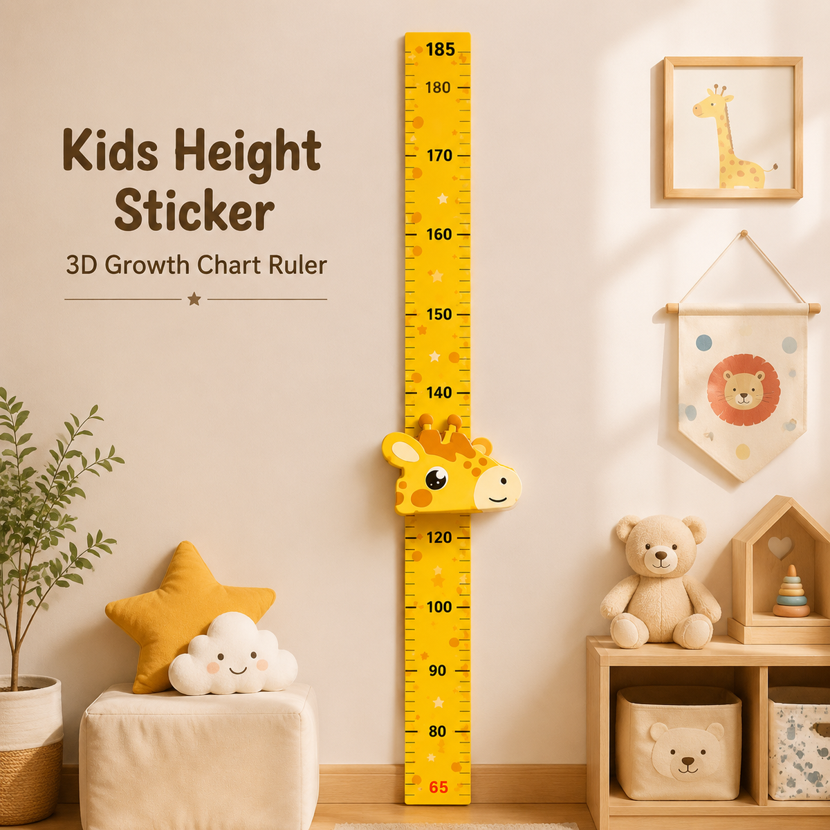 Children's 3D Magnetic Height Chart