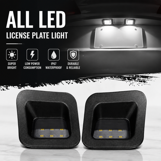 2PCS Full-LED license plate light