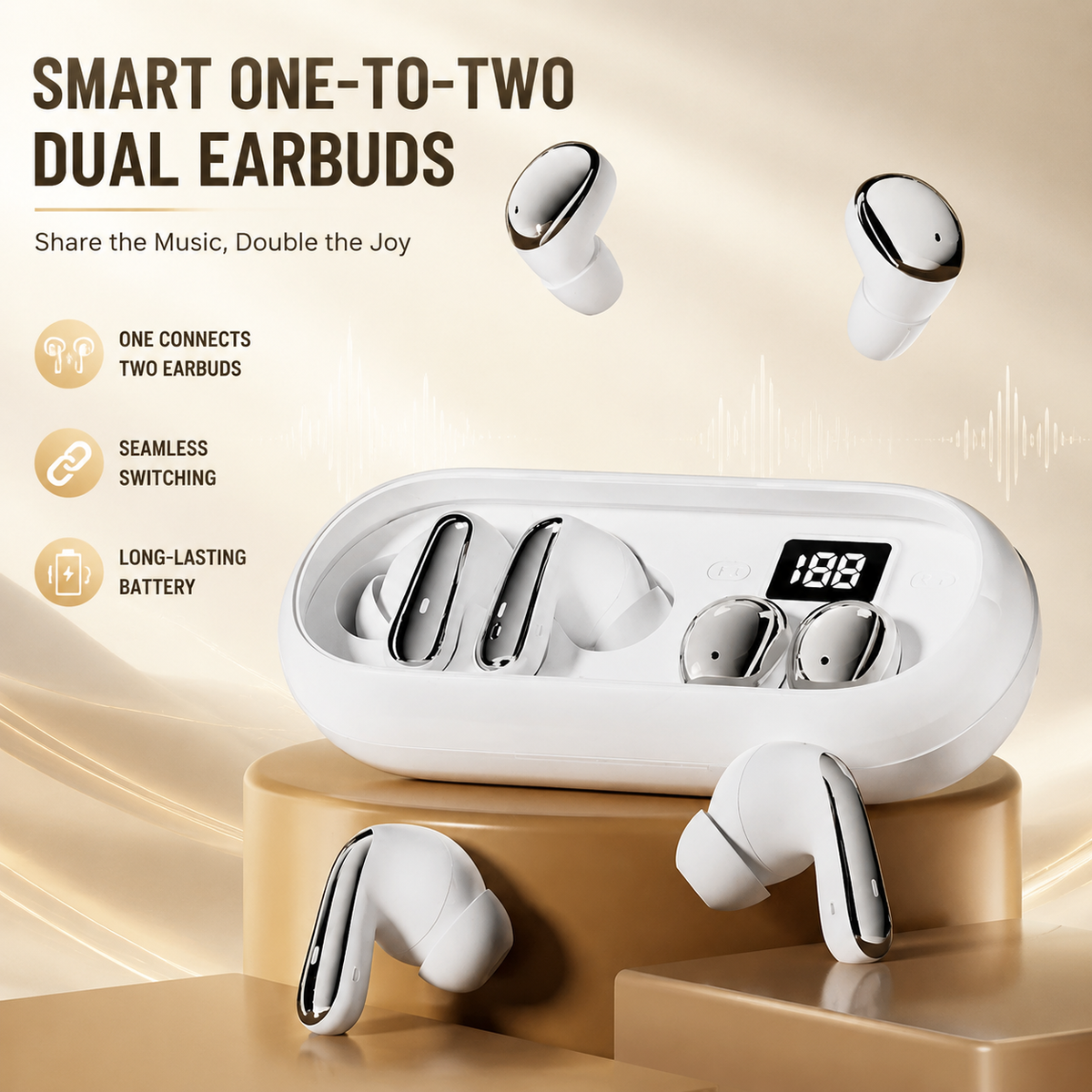 Smart Dual-Headset System (One-to-Two)