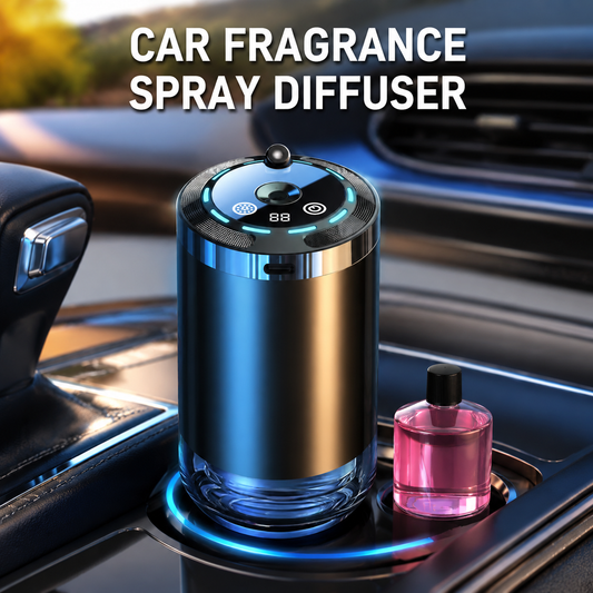 Smart Car Air Freshener Diffuser with Starry Sky Projection and Perfume