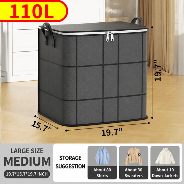 Large Clothes Storage Bag Zippered Moving Container