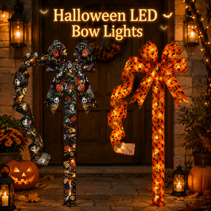 2PCS Halloween LED Light-Up Bow