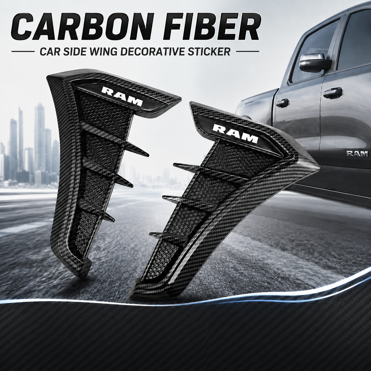 2 PCS Car Side Vent Trim