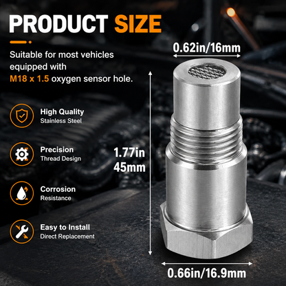 2PCS Car Universal Oxygen Sensor Extender