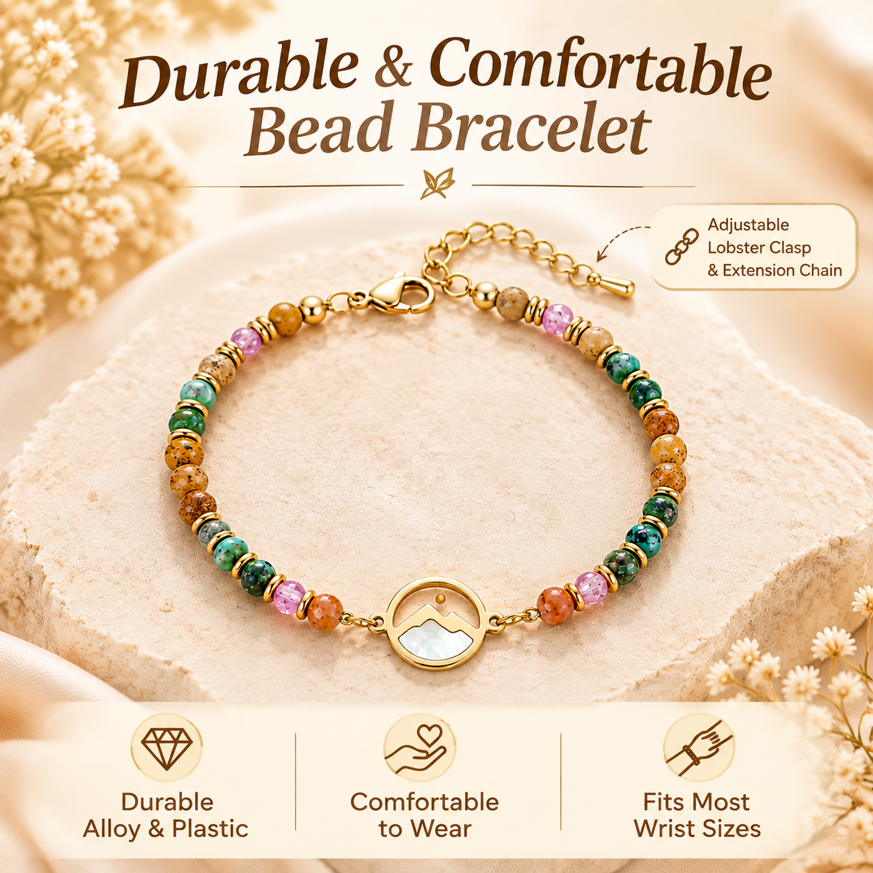 Women's Mustard Seed Beaded Bracelet