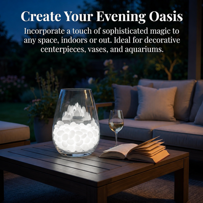 400pcs white glow-in-the-dark stones