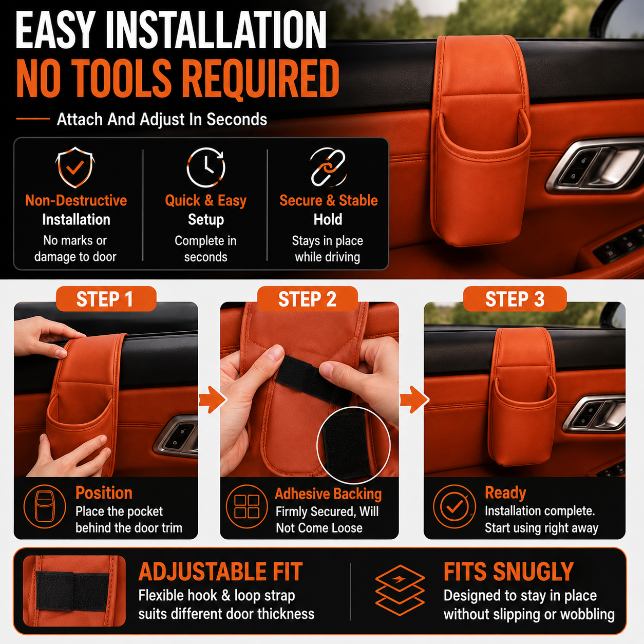 2PCS Multi-functional Car Storage Pocket Cup Holder