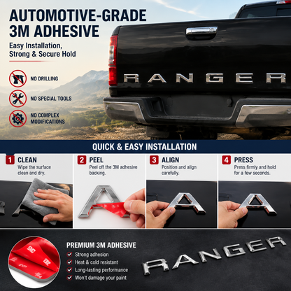 Ford Ranger Tailgate Lettering Kit